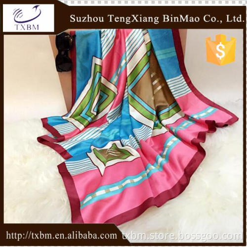 100% silk scarf ,crepe, 12mm